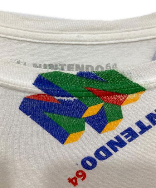 Nintendo64（ニンテンドー64）Nintendo64 (ニンテンドー64) オールオーバープリントTシャツ ホワイト サイズ:XLの古着・服飾アイテム