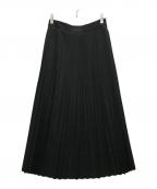 STEVEN ALANスティーブンアラン）の古着「PLEATED MAXI SKIRT」｜ブラック