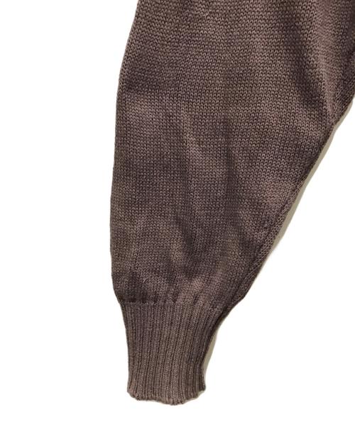 PHINGERIN（フィンガリン）PHINGERIN (フィンガリン) WINDOW WEB SWEATER ブラウン サイズ:Lの古着・服飾アイテム