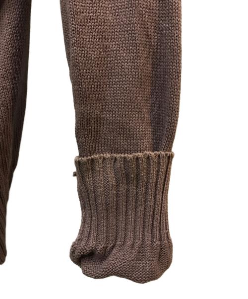 PHINGERIN（フィンガリン）PHINGERIN (フィンガリン) WINDOW WEB SWEATER ブラウン サイズ:Lの古着・服飾アイテム