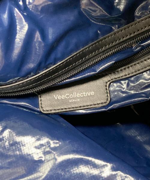 VeeCollective（ヴィーコレクティブ）VEECOLLECTIVE (ヴィーコレクティブ) キルティングハンドバッグ ネイビーの古着・服飾アイテム