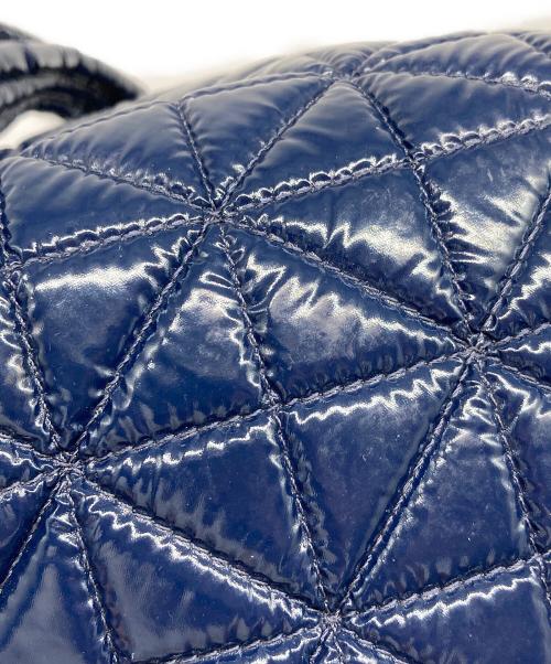 VeeCollective（ヴィーコレクティブ）VEECOLLECTIVE (ヴィーコレクティブ) キルティングハンドバッグ ネイビーの古着・服飾アイテム