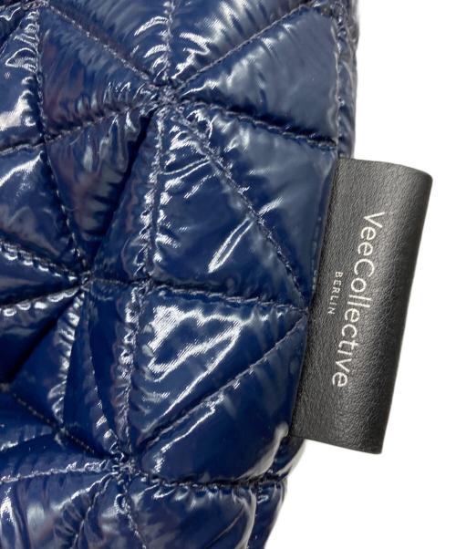 VeeCollective（ヴィーコレクティブ）VEECOLLECTIVE (ヴィーコレクティブ) キルティングハンドバッグ ネイビーの古着・服飾アイテム