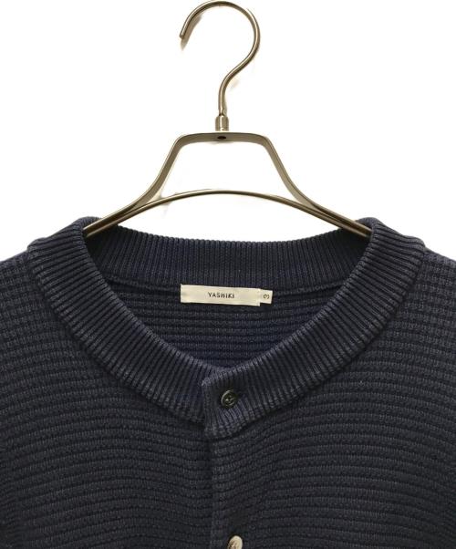 yashiki（ヤシキ）YASHIKI (ヤシキ) Akigumo Cardigan ネイビー サイズ:3の古着・服飾アイテム