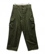 BLURHMSブラームス）の古着「Cotton Serge 47 Pants」｜カーキ