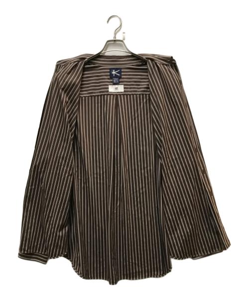 KANEMASA PHIL.（カネマサフィル）KANEMASA PHIL. (カネマサフィル) +81別注OX DRESS KNIT SHIRT ブラウン サイズ:Lの古着・服飾アイテム