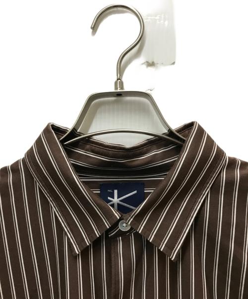 KANEMASA PHIL.（カネマサフィル）KANEMASA PHIL. (カネマサフィル) +81別注OX DRESS KNIT SHIRT ブラウン サイズ:Lの古着・服飾アイテム