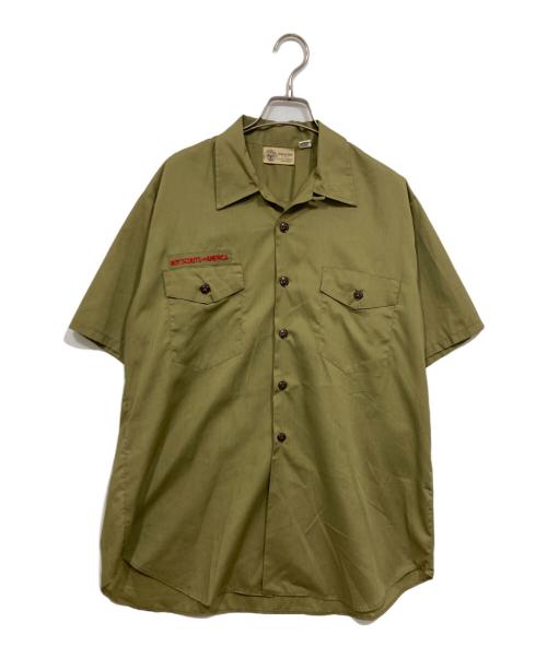 VINTAGE（ヴィンテージ）VINTAGE (ヴィンテージ) 60's USA製ボーイスカウトオープンカラーシャツ ベージュ サイズ:Lの古着・服飾アイテム
