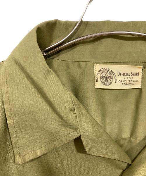 VINTAGE（ヴィンテージ）VINTAGE (ヴィンテージ) 60's USA製ボーイスカウトオープンカラーシャツ ベージュ サイズ:Lの古着・服飾アイテム
