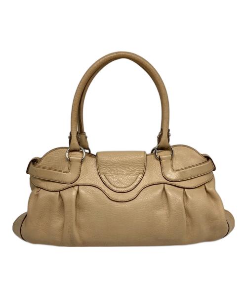 Salvatore Ferragamo（サルヴァトーレ フェラガモ）Salvatore Ferragamo (サルヴァトーレ フェラガモ) ガンチーニハンドバッグ ベージュの古着・服飾アイテム