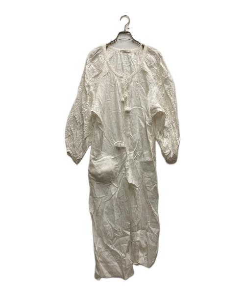 vita kin（ヴィタキン）VITA KIN (ヴィタキン) リネンオールインワン ホワイト サイズ:XSの古着・服飾アイテム
