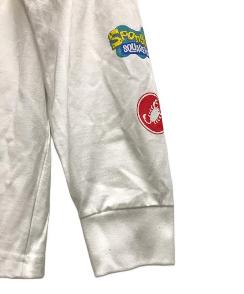 SUPREME（シュプリーム）Supreme (シュプリーム) SpongeBob Castelli Racing L/S Tee ホワイト サイズ:Lの古着・服飾アイテム