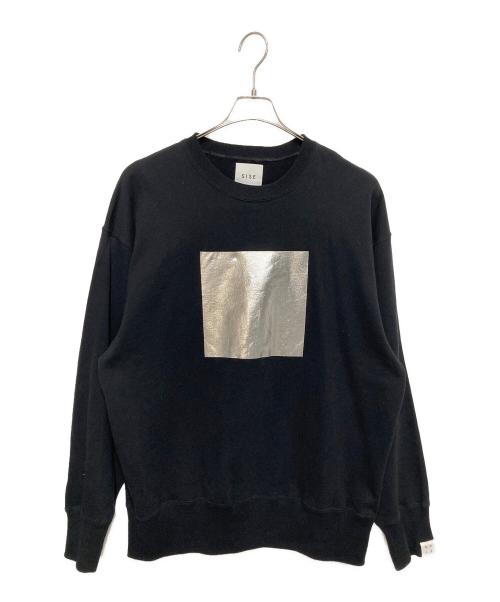 Sise（シセ）Sise (シセ) シルバープリントスウェット ブラック サイズ:1の古着・服飾アイテム