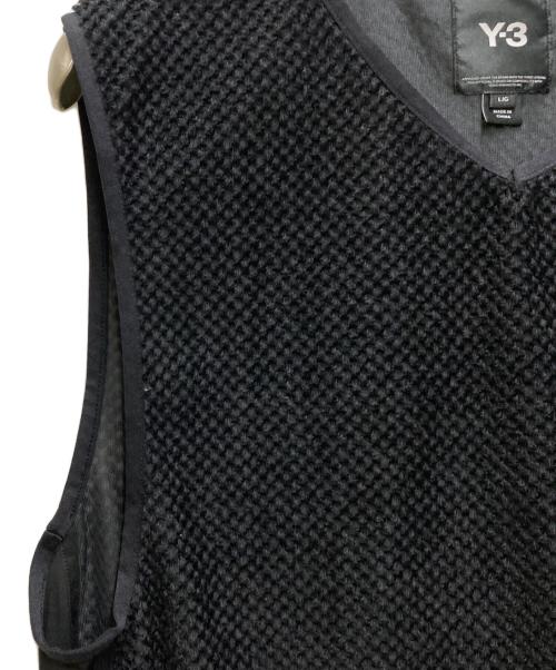 Y-3（ワイスリー）Y-3 (ワイスリー) Waffle Warp Knit Vest ブラック サイズ:Lの古着・服飾アイテム