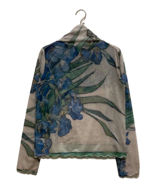 sahara（サハラ）sahara (サハラ) High Neck Sheer Top ブルー サイズ:不明の古着・服飾アイテム