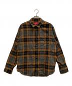 SUPREMEシュプリーム）の古着「Plaid Flannel Shirt」｜ブラウン