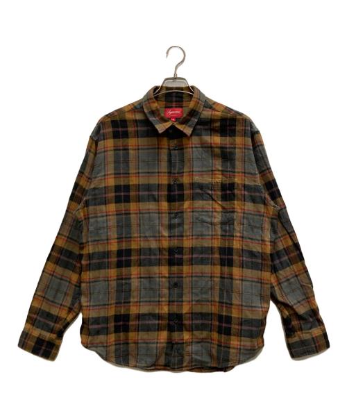 SUPREME（シュプリーム）Supreme (シュプリーム) Plaid Flannel Shirt ブラウン サイズ:Ⅿの古着・服飾アイテム