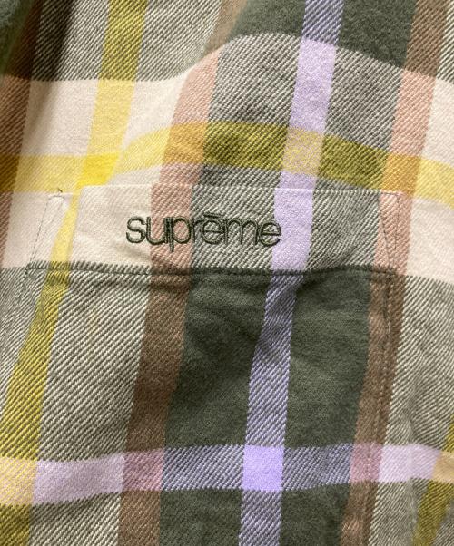 SUPREME（シュプリーム）Supreme (シュプリーム) Plaid Flannel Shirt 黄緑 サイズ:Ⅿの古着・服飾アイテム