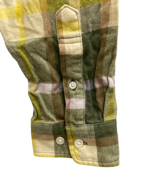 SUPREME（シュプリーム）Supreme (シュプリーム) Plaid Flannel Shirt 黄緑 サイズ:Ⅿの古着・服飾アイテム