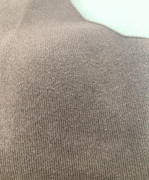 maison celon（メゾンセロン）maison celon (メゾンセロン) ニット切替キャミワンピース ブラウン サイズ:FREEの古着・服飾アイテム