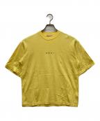 MARNIマルニ）の古着「ロゴプリント クルーネックTシャツ」｜イエロー