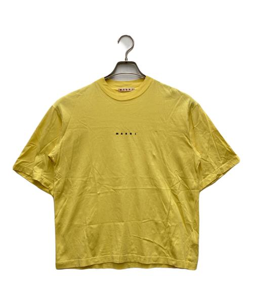 MARNI（マルニ）MARNI (マルニ) ロゴプリント クルーネックTシャツ イエロー サイズ:38の古着・服飾アイテム