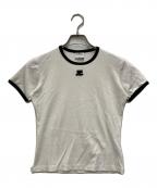 courreges Parisクレージュ）の古着「Signature Tシャツ」｜ホワイト