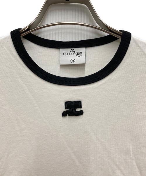 courreges Paris（クレージュ）COURREGES PARIS (クレージュ) Signature Tシャツ ホワイト サイズ:Mの古着・服飾アイテム
