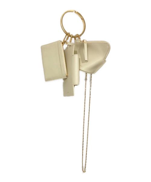 osoi（オソイ）osoi (オソイ) バングルリング ショルダーバッグ レザー ホワイトの古着・服飾アイテム