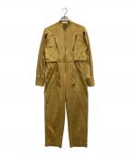 la peau de gemラポドゥジェム）の古着「スウェードジャンプスーツ」｜イエロー