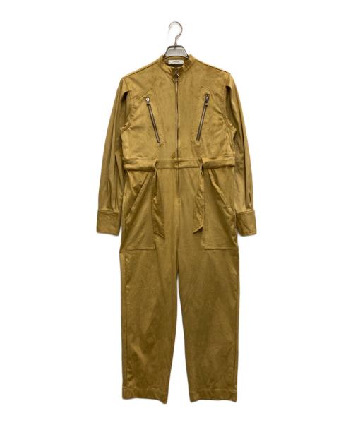 la peau de gem（ラポドゥジェム）la peau de gem (ラポドゥジェム) スウェードジャンプスーツ イエロー サイズ:FREEの古着・服飾アイテム