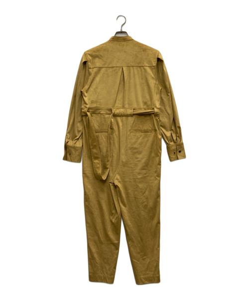 la peau de gem（ラポドゥジェム）la peau de gem (ラポドゥジェム) スウェードジャンプスーツ イエロー サイズ:FREEの古着・服飾アイテム