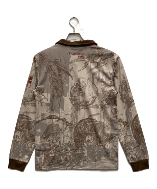 PARANOID（パラノイド）PARANOID (パラノイド) GAME SHIRTS ブラウン×グレー サイズ:Mの古着・服飾アイテム