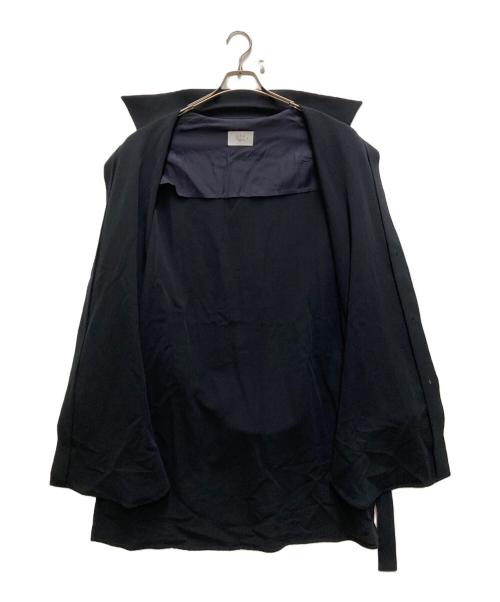 URU（ウル）URU (ウル) COTTON GABARDINE / LONG SLEEVE BELTED SHIRTS ブラック サイズ:2の古着・服飾アイテム