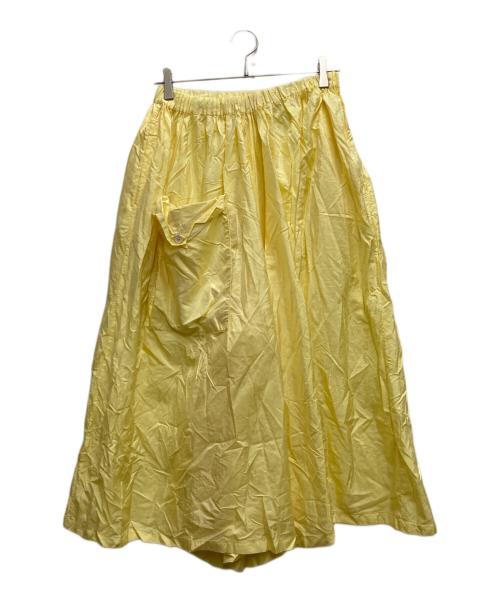 JIL SANDER（ジルサンダー）JIL SANDER (ジルサンダー) シルク混オーバーパンツ イエロー サイズ:36の古着・服飾アイテム