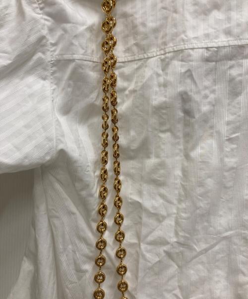 LOEWE（ロエベ）LOEWE (ロエベ) DONUT CHAIN DRESS SHIRT ホワイト サイズ:38の古着・服飾アイテム