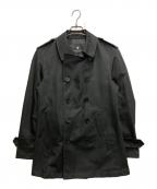 BLACK LABEL CRESTBRIDGEブラックレーベル クレストブリッジ）の古着「ショートトレンチコート」｜ブラック
