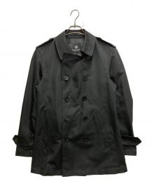 BLACK LABEL CRESTBRIDGE（ブラックレーベル クレストブリッジ）の古着「ショートトレンチコート」｜ブラック