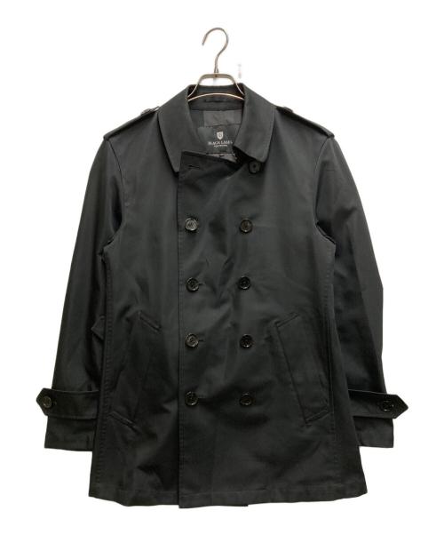 BLACK LABEL CRESTBRIDGE（ブラックレーベル クレストブリッジ）BLACK LABEL CRESTBRIDGE (ブラックレーベル クレストブリッジ) ショートトレンチコート ブラック サイズ:Mの古着・服飾アイテム