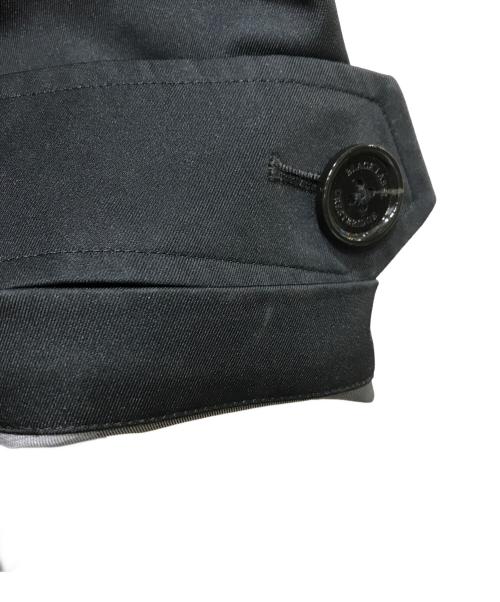 BLACK LABEL CRESTBRIDGE（ブラックレーベル クレストブリッジ）BLACK LABEL CRESTBRIDGE (ブラックレーベル クレストブリッジ) ショートトレンチコート ブラック サイズ:Mの古着・服飾アイテム