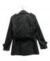BLACK LABEL CRESTBRIDGE (ブラックレーベル クレストブリッジ) ショートトレンチコート ブラック サイズ:M：11000円