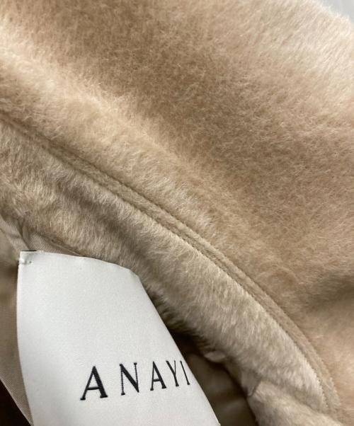 ANAYI（アナイ）ANAYI (アナイ) アルパカシャギーピーコート ベージュ サイズ:36の古着・服飾アイテム
