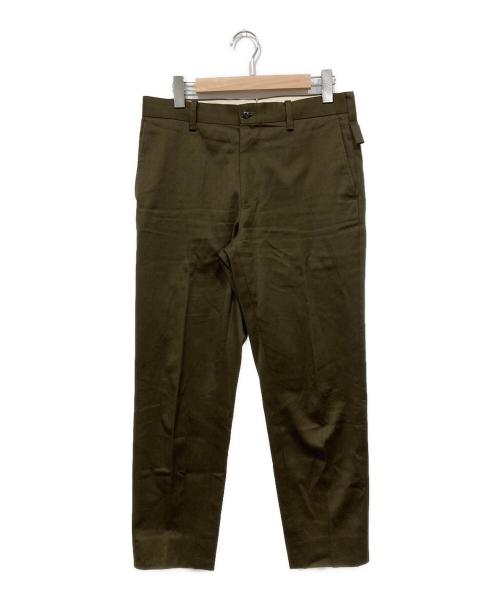allery（アレリー）ALLERY (アレリー) ワイドチノパンパンツ / テーパードチノパンツ オリーブ サイズ:Lの古着・服飾アイテム
