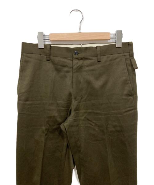 allery（アレリー）ALLERY (アレリー) ワイドチノパンパンツ / テーパードチノパンツ オリーブ サイズ:Lの古着・服飾アイテム