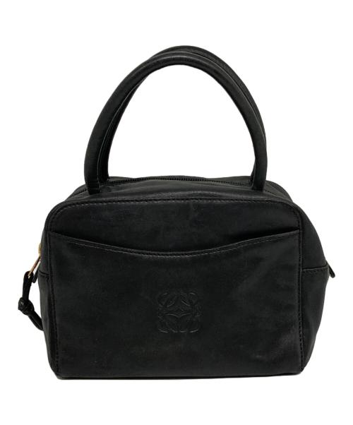 LOEWE（ロエベ）LOEWE (ロエベ) アナグラムレザーハンドバッグ ブラックの古着・服飾アイテム