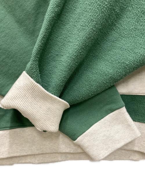 Name.（ネーム）Name. (ネーム) ASYMMETRIC SWITCHING HOODIE ベージュ×グリーン サイズ:2の古着・服飾アイテム