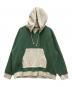 Name.（ネーム）の古着「ASYMMETRIC SWITCHING HOODIE」｜ベージュ×グリーン