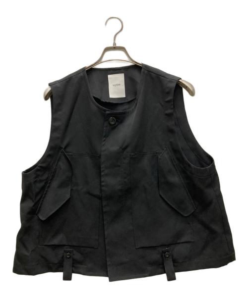 Ujoh（ウジョー）UJOH (ウジョー) Fly Front Vest ブラック サイズ:2の古着・服飾アイテム