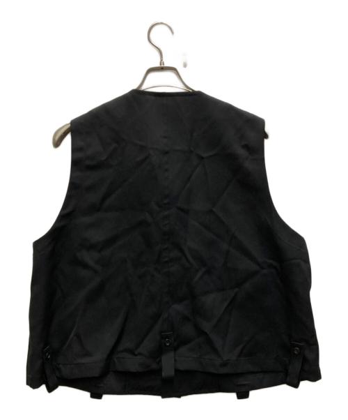 Ujoh（ウジョー）UJOH (ウジョー) Fly Front Vest ブラック サイズ:2の古着・服飾アイテム