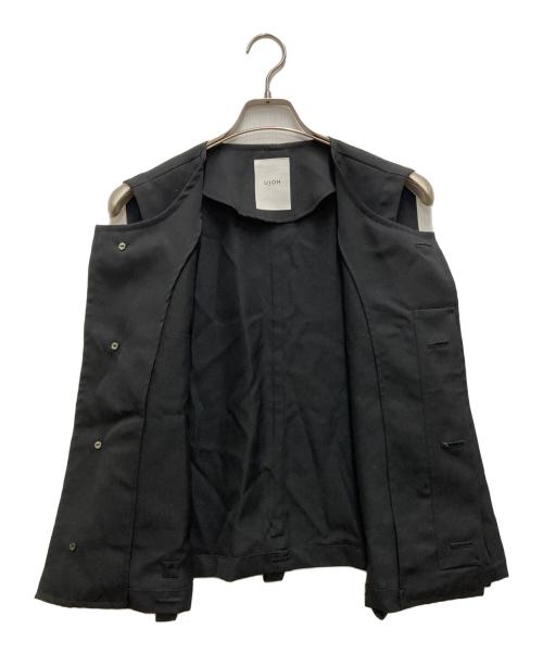 Ujoh（ウジョー）UJOH (ウジョー) Fly Front Vest ブラック サイズ:2の古着・服飾アイテム